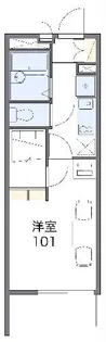 レオパレス銀河【2階】の間取り