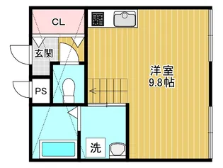梅園町テラスハウス【3階】の間取り