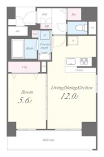 大阪府大阪市中央区玉造2【マンション】の間取り