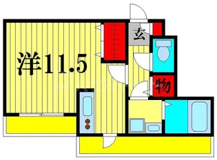 エスティーヌ・ユウ【3階】の間取り