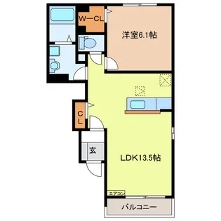 グレイスフル【1階】の間取り