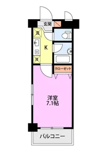 ワンノール米山B【2階】の間取り