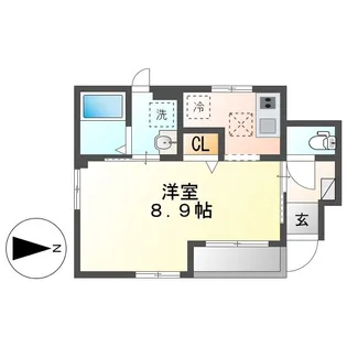 ノーブル中郷【1階】の間取り
