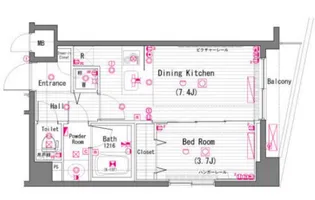 ガラ・シティ神田淡路町【5階】の間取り