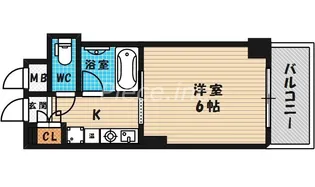 セレッソコート梅田東【4階】の間取り