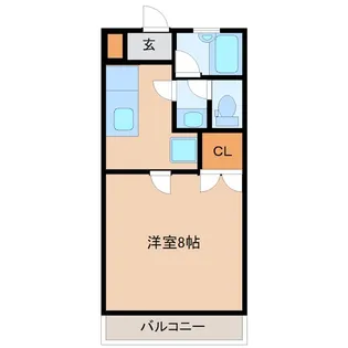 鹿児島県鹿児島市下荒田2【マンション】の間取り
