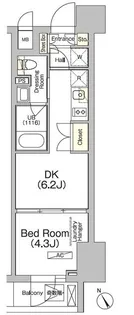東京都江東区古石場1【マンション】の間取り