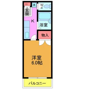 東京都江戸川区中葛西6【アパート】の間取り