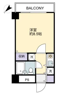 ナイスアーバン鶴見中央【7階】の間取り