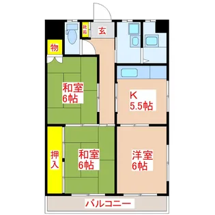 3Kの間取り画像