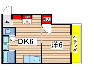グランディール【3階】の間取り
