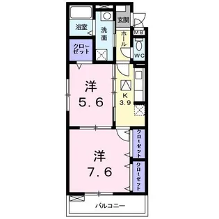 ベル・カルム【1階】の間取り