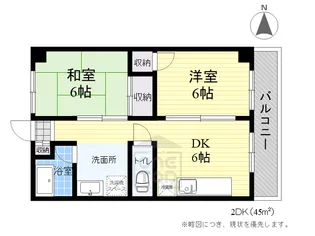 大阪府豊中市東寺内町【マンション】の間取り