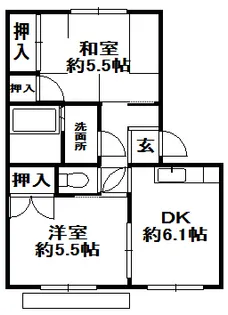 フレグランス北神戸G棟【2階】の間取り