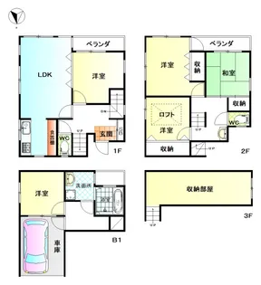 東京都練馬区平和台3【一戸建】の間取り