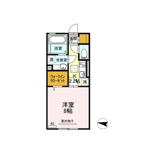 アザック花園【2階】の間取り