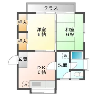 日の出ハイム【1階】の間取り