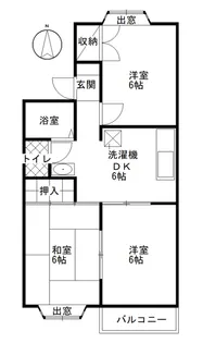 エスポワールI【2階】の間取り