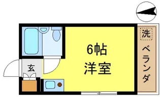 つくばハイツ2【2階】の間取り