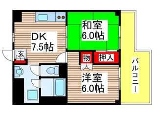 コーポホリウチ【4階】の間取り