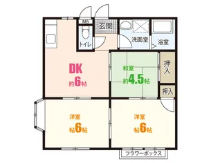 エルディム竹内【1階】の間取り
