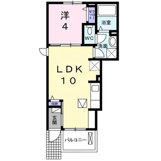 三重県鈴鹿市白子駅前【アパート】の間取り