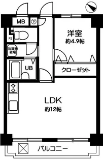 東京都文京区音羽1【マンション】の間取り