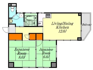 広島県広島市中区大手町4【マンション】の間取り