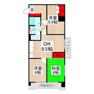 成増ローヤルコーポ【11階】の間取り