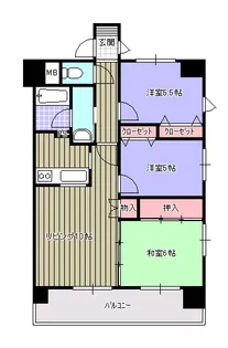 プルーリオン本町【1階】の間取り