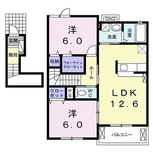 メゾン デエス【2階】の間取り