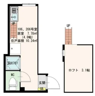 STAGE中野III【2階】の間取り