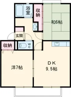 大阪府柏原市玉手町【アパート】の間取り