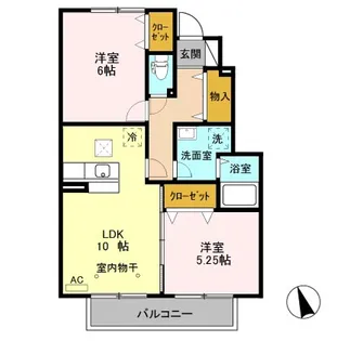 パレット D【1階】の間取り