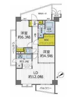 チュリス本郷菊坂【5階】の間取り