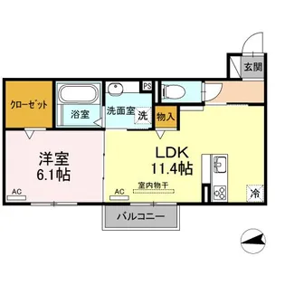 コンフォート梓【2階】の間取り