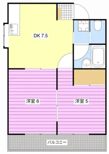 コーポ中村【2階】の間取り