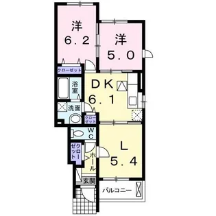 ルーチェ東武練馬【1階】の間取り