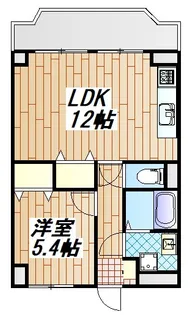 グリーンヴィレッジ西谷【4階】の間取り