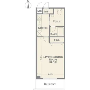 プロシード船橋本町【3階】の間取り