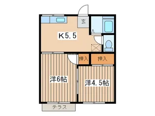 砂川荘【1階】の間取り