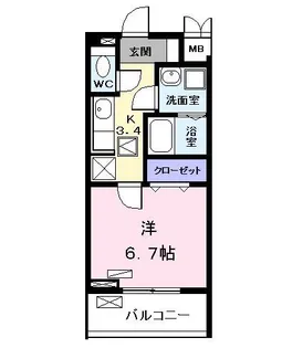 コンフォート・テラス【1階】の間取り