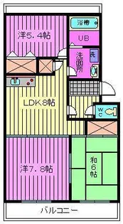 松沢マンション【3階】の間取り