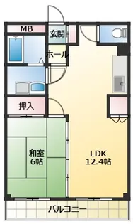 グリーンヒルズ新津【3階】の間取り