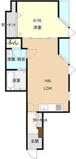 コンチネンタル砂町【1階】の間取り