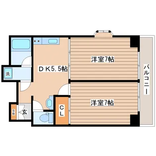 パストラル大和【5階】の間取り