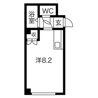 フロントシティB【2階】の間取り
