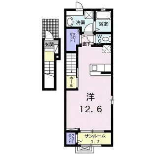 ホワイト・シュロス【2階】の間取り