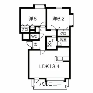 アルス弐番館【4階】の間取り