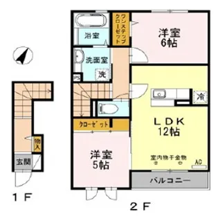 ミクストA【2階】の間取り